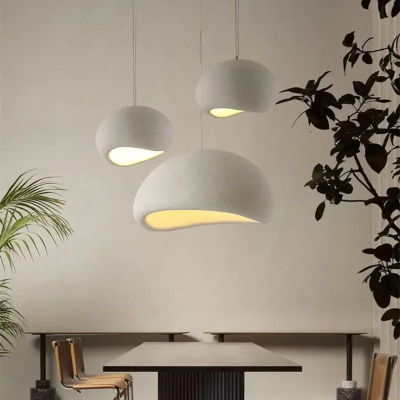 Minimalist Wabi-Sabi LED Chandeliers – Stylish Hanging Lamp for Living and Kitchen Decor