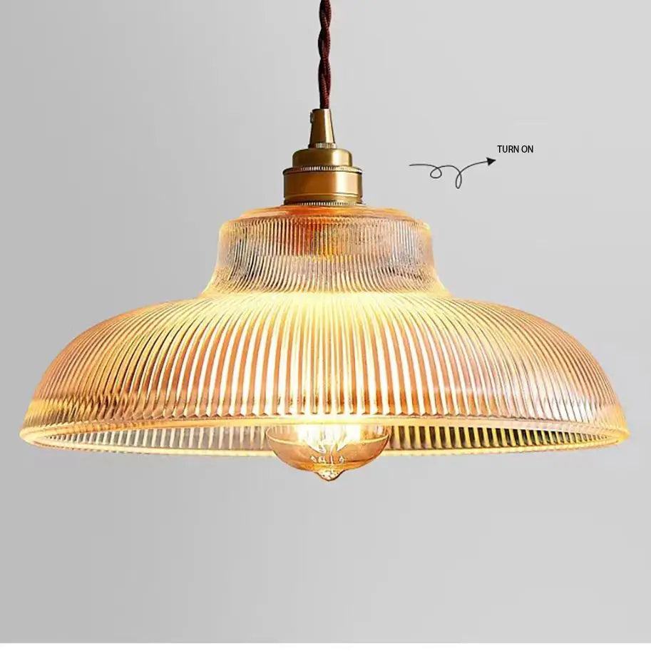 Nordic Glass Pendant Lights with Retro Hanging Fixtures for Home Illumination