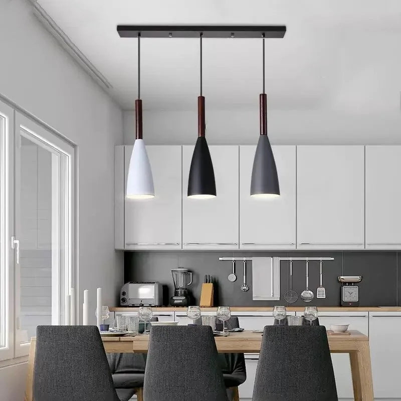 Nordic Minimalist Pendant Light – Modern Hanging Lamp for Dining and Kitchen Spaces