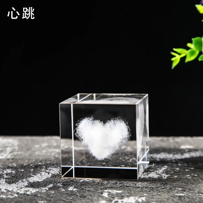 Bored Look at the Rain Clouds Raindrop Cloud Crystal Ornaments Heart Shape Moon Star