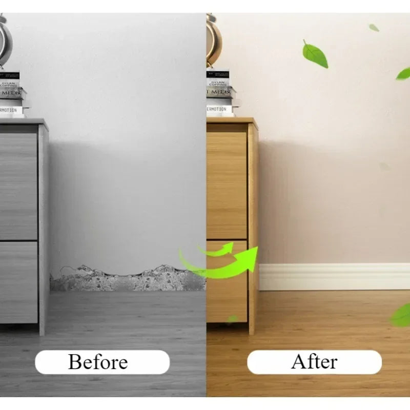 3D Thickened Skirting Wall Stickers – Self-Adhesive Anti-Collision Decorative Strips