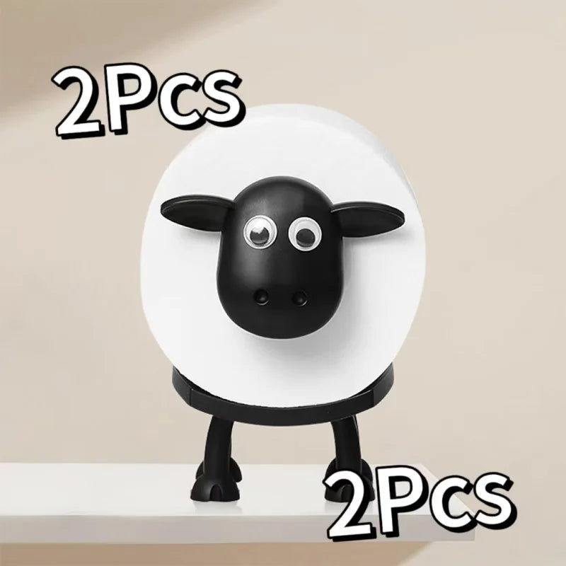 Cartoon Sheep Toilet Roll Paper Holder – Creative Tissue Holder for Living Room, Dining Table, Kitchen & Bedroom