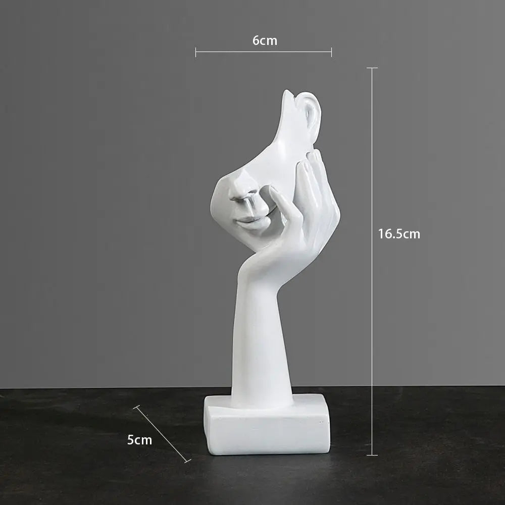 Resin Abstract Thinker Statue – Nordic Light Luxury Figurine for Home & Office Decor