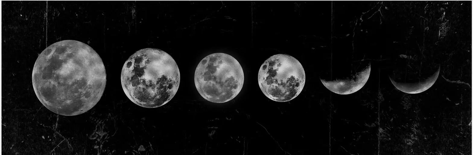 Wall Art Moon Phase Gold Black Posters Aesthetic Canvas Art Prints