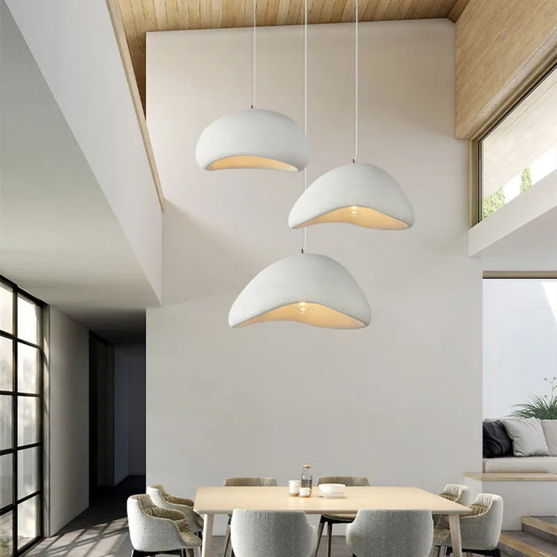 Modern Wabi Sabi Handmade Chandelier – Nordic Pendant Lamp for Cafe, Bar, and Dining