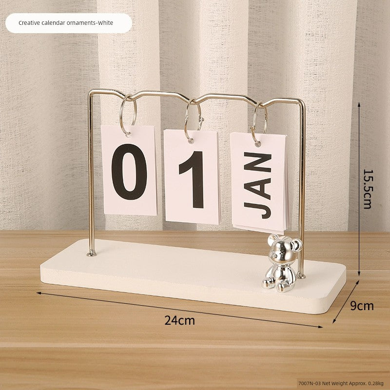 Electroplated Bear Wine Rack – Modern Ceramic and Wood Wine Bottle Holder for Living Room or Bar Decor