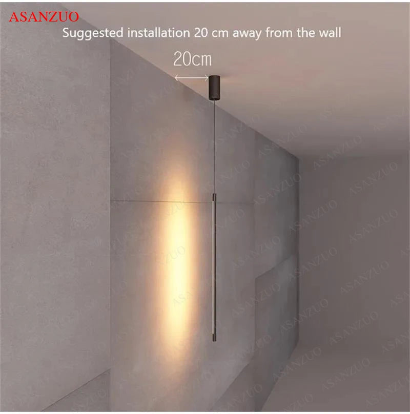 Modern Adjustable LED Pendant Light for Bedroom and Living Room