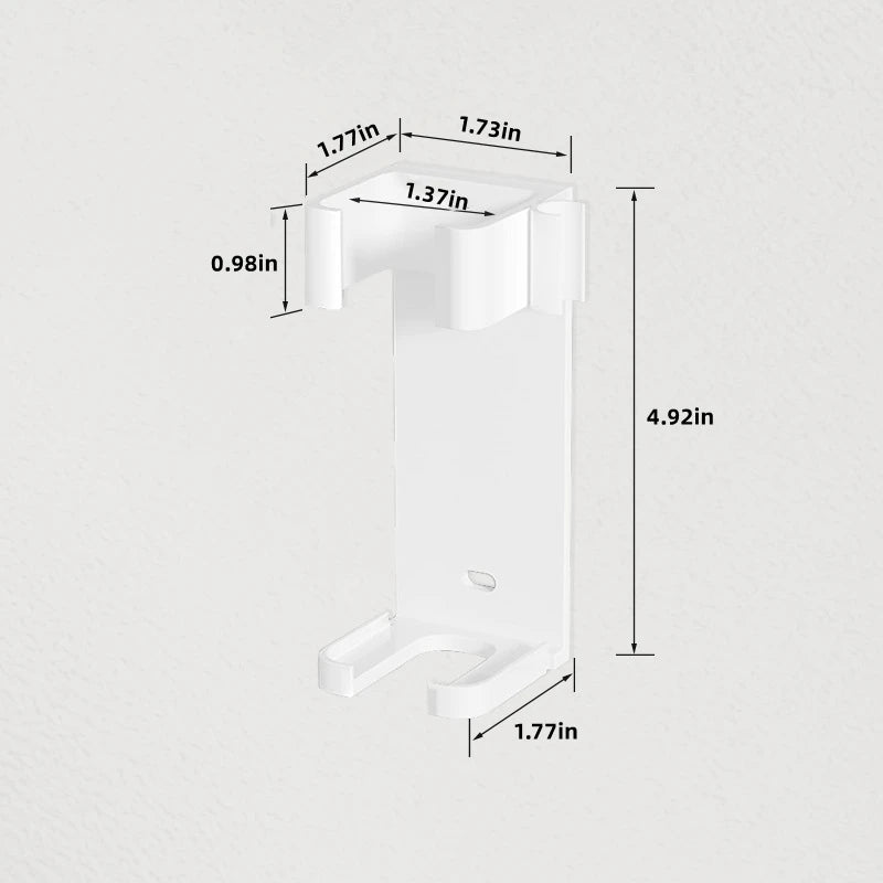 Bathroom Hair Tool Holder – Space Aluminum Straightener Rack with Cable Management Slot