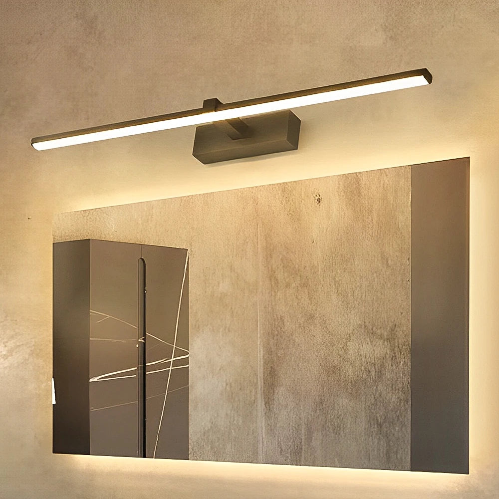 Modern LED Wall Light Bathroom Lamp - Aluminum LED Bathroom Mirror Light, Three Color Options, Wall Mounted