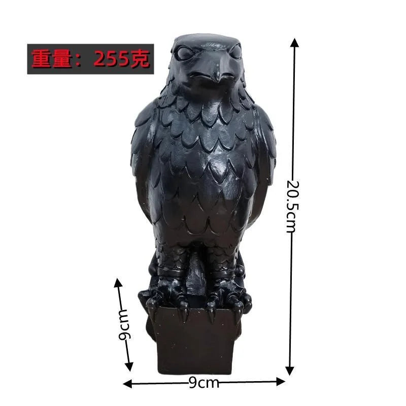 Resin Owl Statue - Modern Animal Desk Decoration for Living Room and Home Figurines