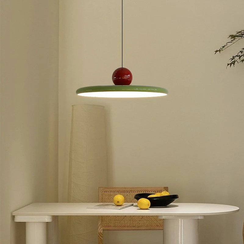 Nordic Macaron Iron Pendant Light – Modern Hanging Lamp for Living Room, Bedroom, and Restaurant