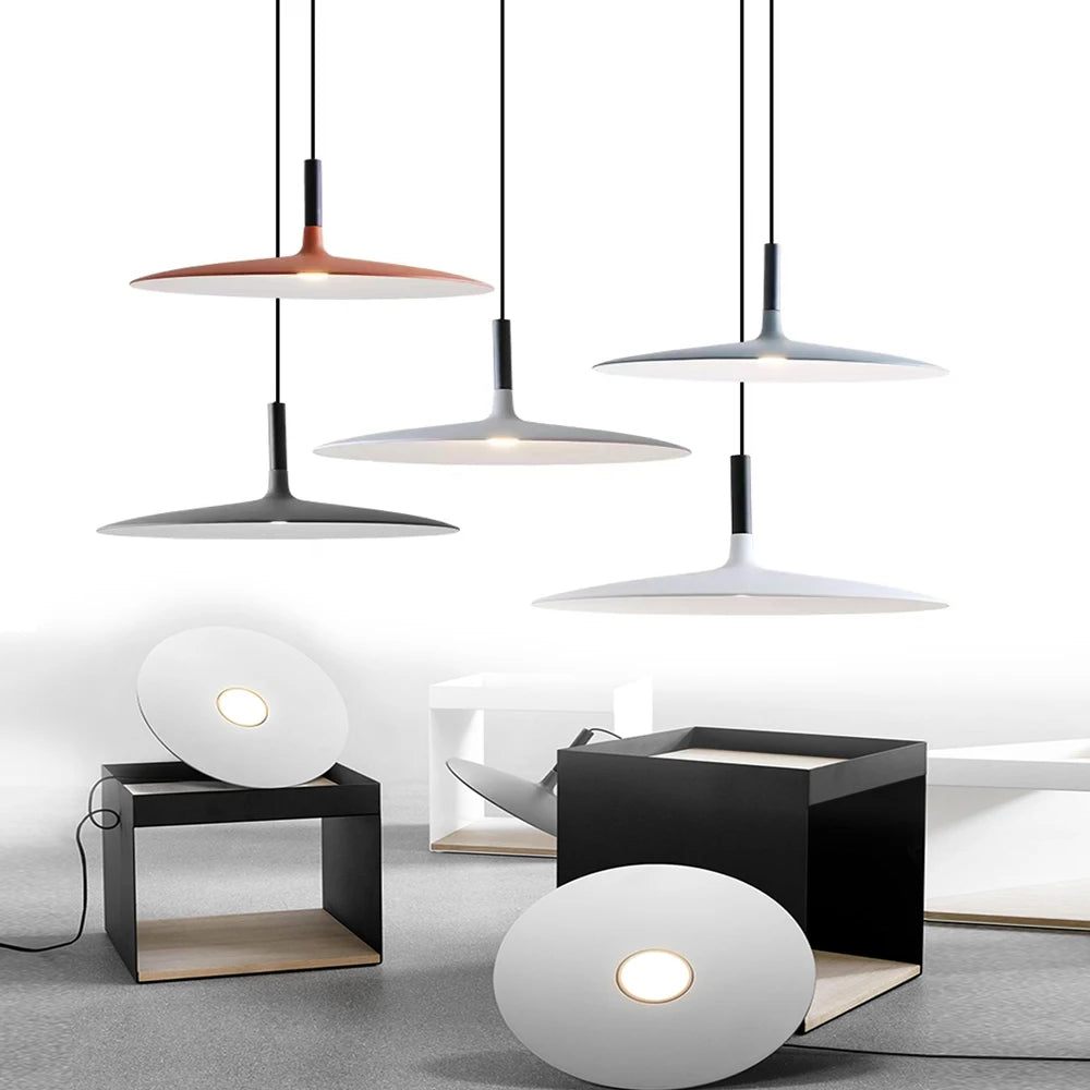 Modern Nordic Pendant Lights – Minimalist Metal LED Chandelier for Kitchen and Living Spaces