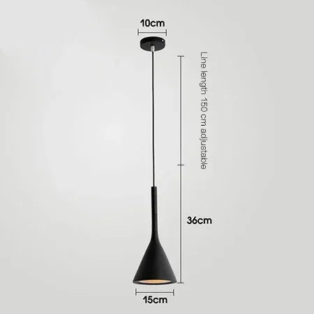 Modern LED Pendant Lights – Stylish Black and White E27 Hanging Lamp for Kitchen and Dining