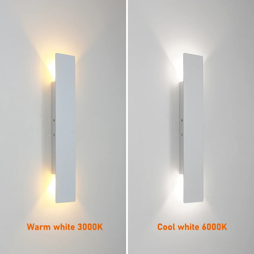 Modern Minimalist LED Wall Lamp – Sleek Indoor Lighting for Bedrooms and Living Rooms