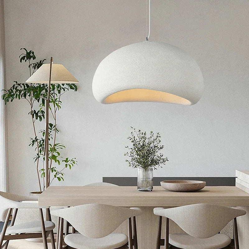 Nordic Minimalist Wabi Sabi LED Pendant Light – Chic Chandelier for Cafe and Home Decor