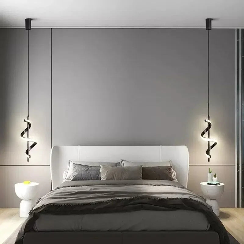 Modern Minimalist LED Pendant Light  Hanging Lamp for Bedroom, Living Room, and Study