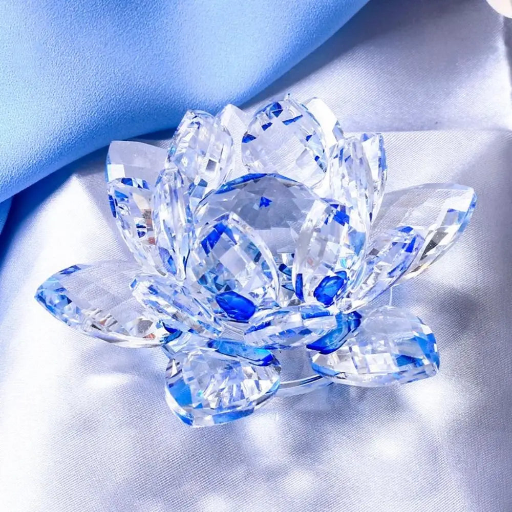 Feng Shui Quartz Crystal Lotus Flower Crafts – Home Wedding Party Decor, Gifts & Souvenir