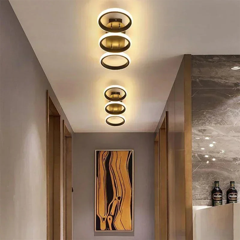 Modern LED Ceiling Chandelier - Multi-Head Ceiling Lighting Fixture for Aisle, Hallway, Bedroom, and Living Spaces