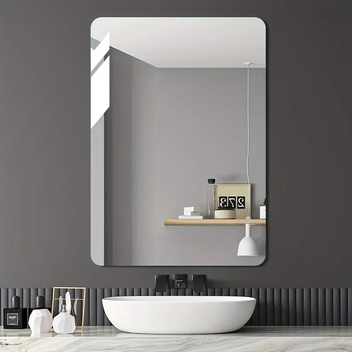 Shatterproof Acrylic Irregular Wall Mirror – Modern Bathroom & Bedroom Decor