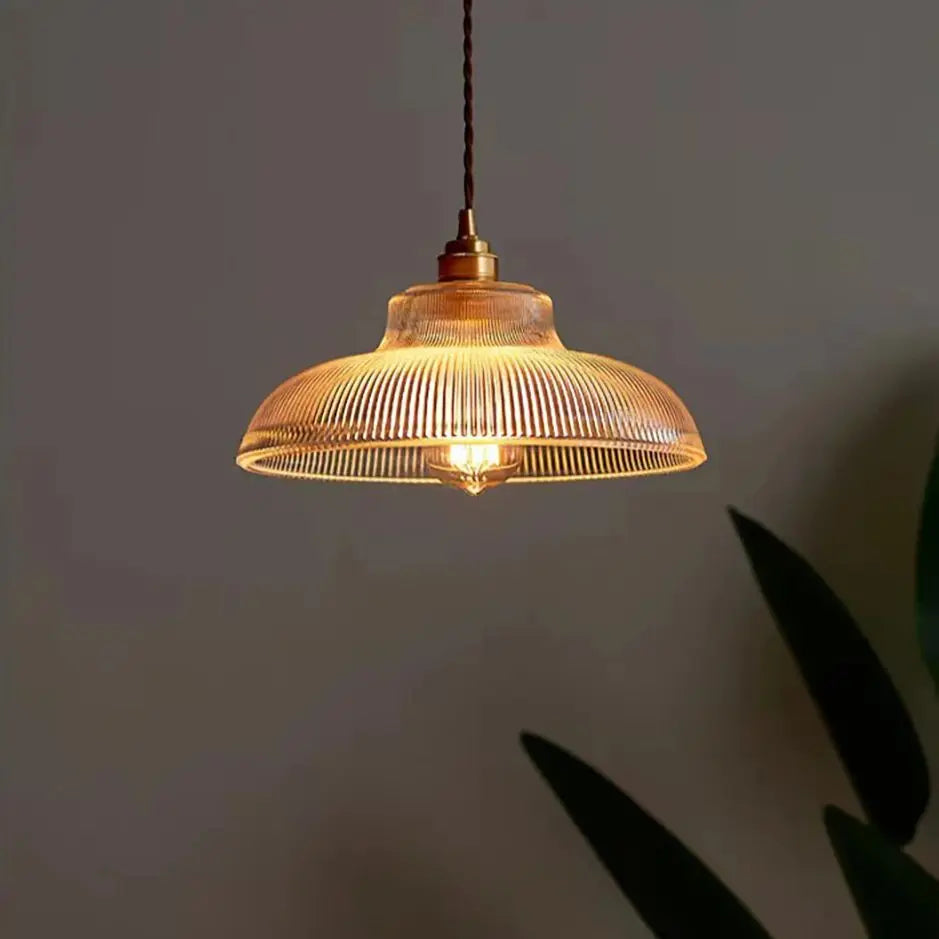 Nordic Glass Pendant Lights with Retro Hanging Fixtures for Home Illumination