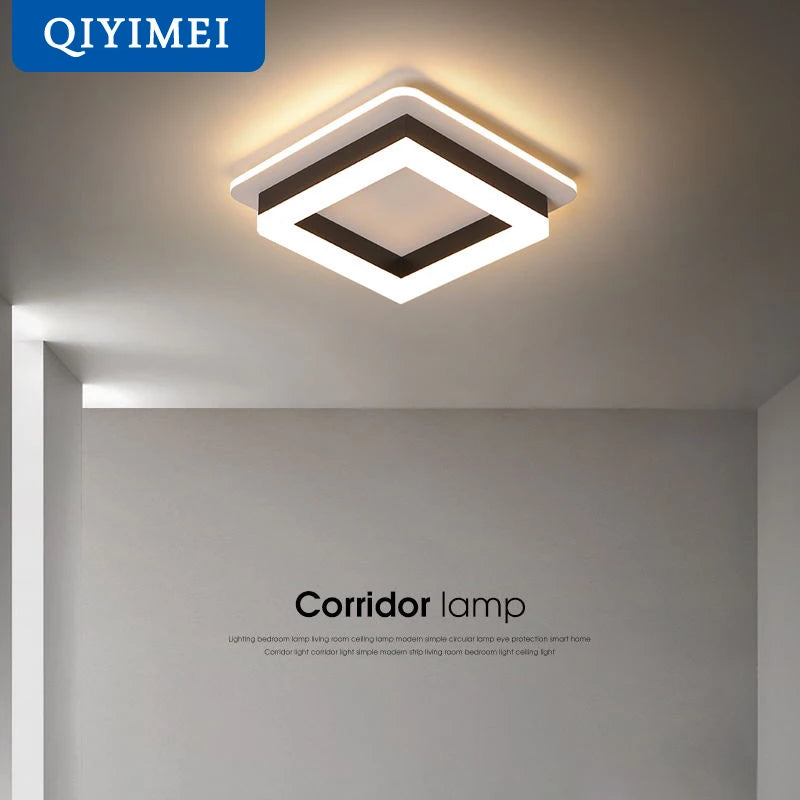 Modern LED Chandelier - Dimmable Surface Mounted Indoor Lighting for Hallways