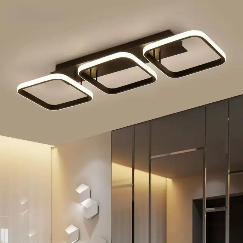 Modern LED Ceiling Chandelier - Multi-Head Ceiling Lighting Fixture for Aisle, Hallway, Bedroom, and Living Spaces