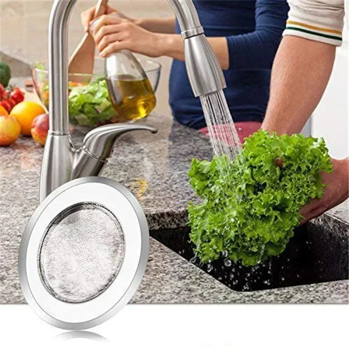 Stainless Steel Mesh Kitchen and Bathroom Sink Strainer – Anti-Clogging Drain Filter