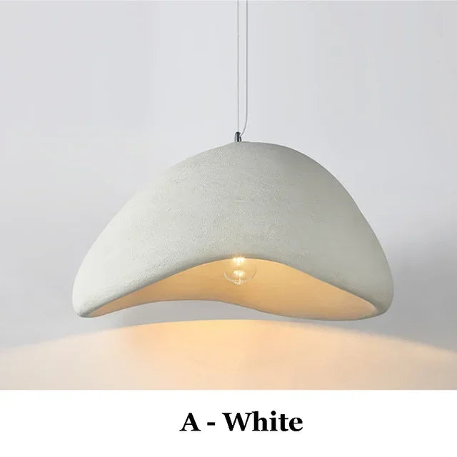 Nordic Wabi Sabi Pendant Light - Modern LED Ceiling Chandelier for Living, Dining, and Bedroom Spaces