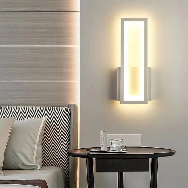 Modern Minimalist LED Wall Lamp for Home Decor - 17W AC96V-260V Sconce for Living Room, Bedroom, Aisle