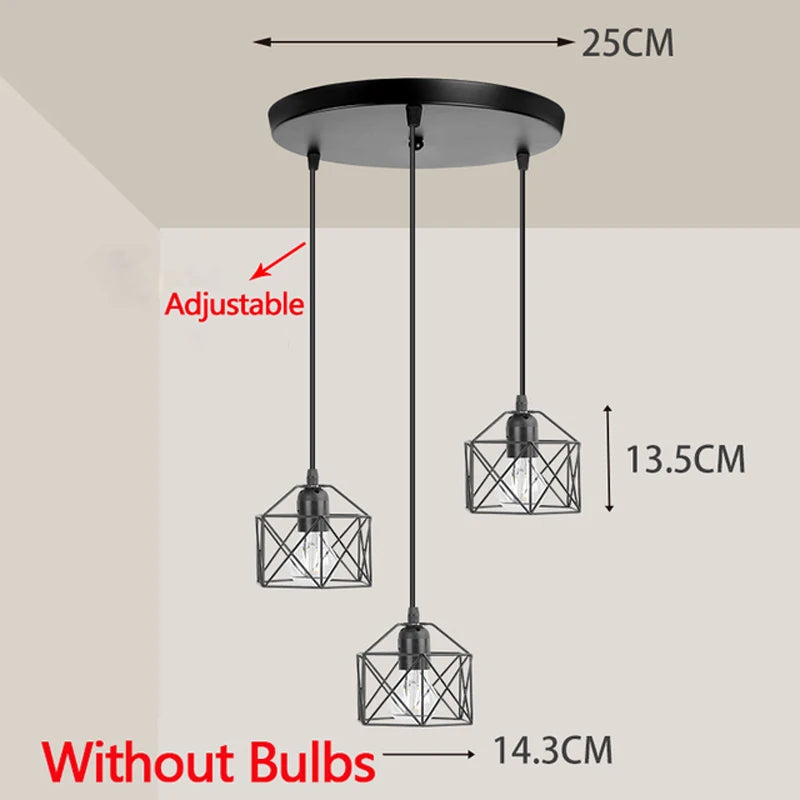 Vintage Nordic Style Chandelier – LED Ceiling Pendant Light