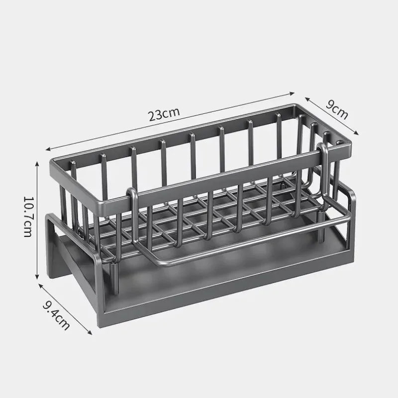 Kitchen Shelf Rag Storage Drainage Rack – No-Punch Installation Kitchen Accessories