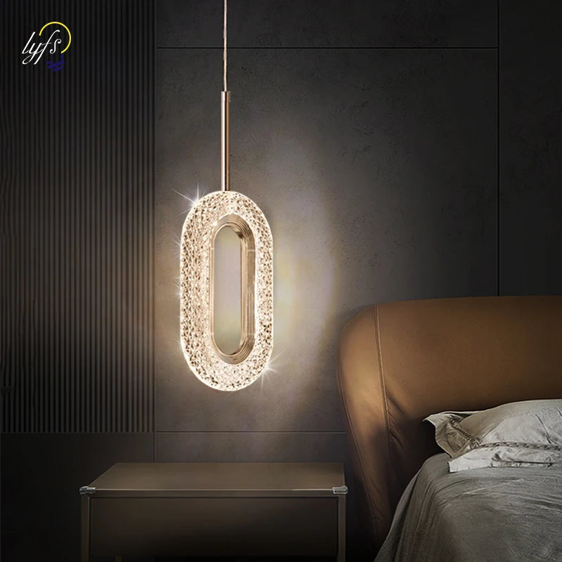 Lustre LED Pendant Light Hanging Lamp for Ceiling, Kitchen, Dining Table, Bedside, and Living Room Decor