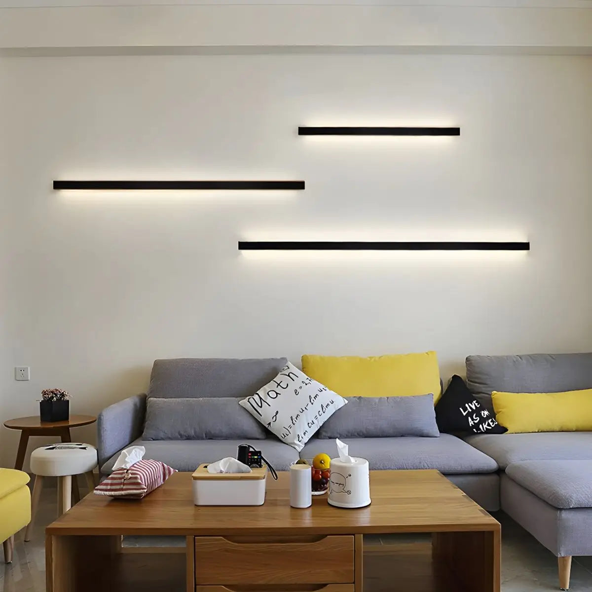 Minimalist Long LED Wall Lamp for Living Room and Bedroom - Modern Aluminum Wall Light Indoor Lighting Sconce