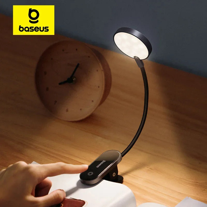 Wireless Rechargeable Desk Lamp with Stepless Dimming & Touch Control | Portable Reading