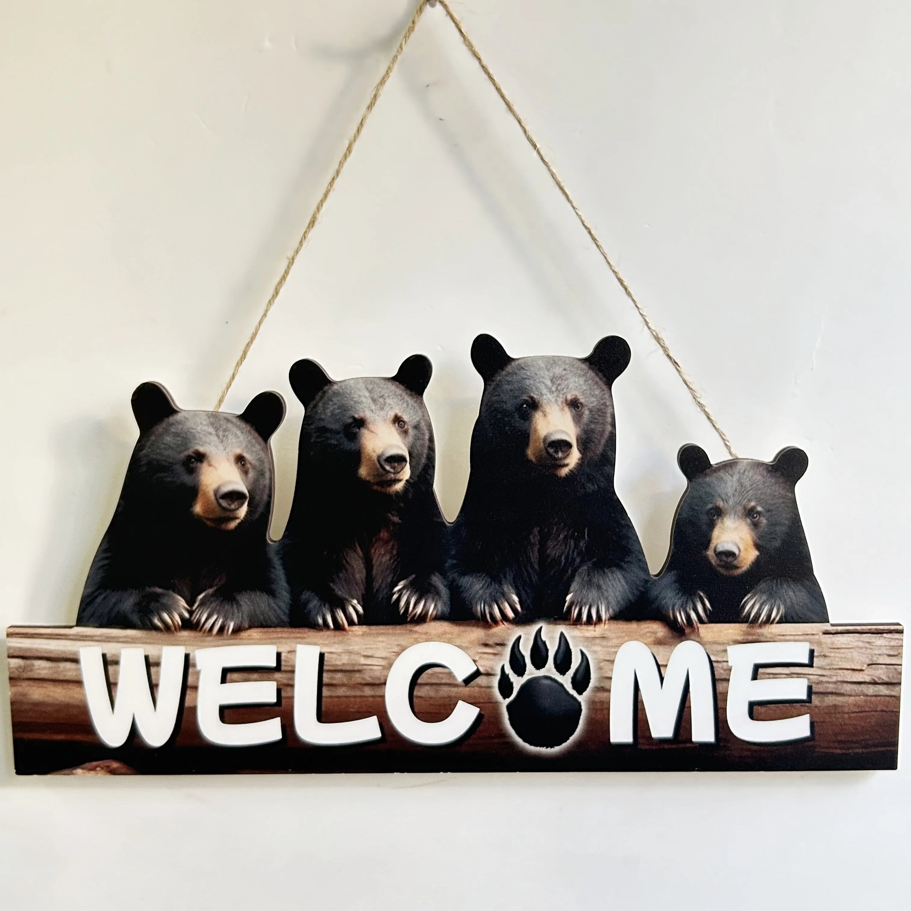 Wooden Inspirational Hanging Decor 3D Wall Art with Rope for Home & Gifts