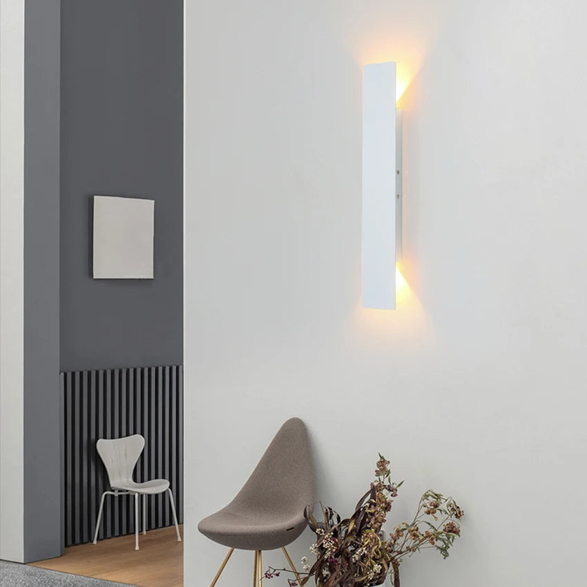 Modern Minimalist LED Wall Lamp – Sleek Indoor Lighting for Bedrooms and Living Rooms