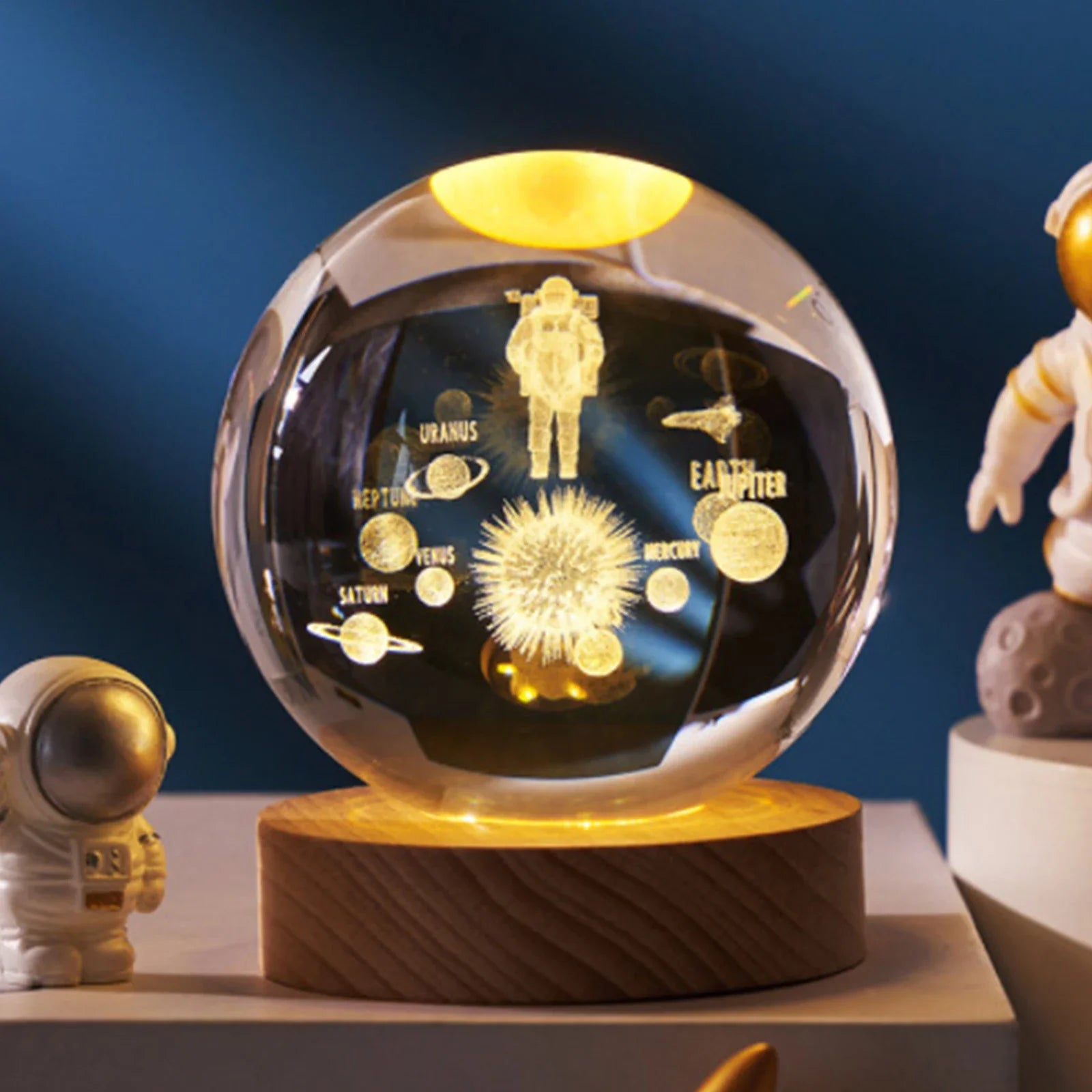 Crystal Ball LED Night Light - Galaxy Atmosphere Lamp for Home Décor