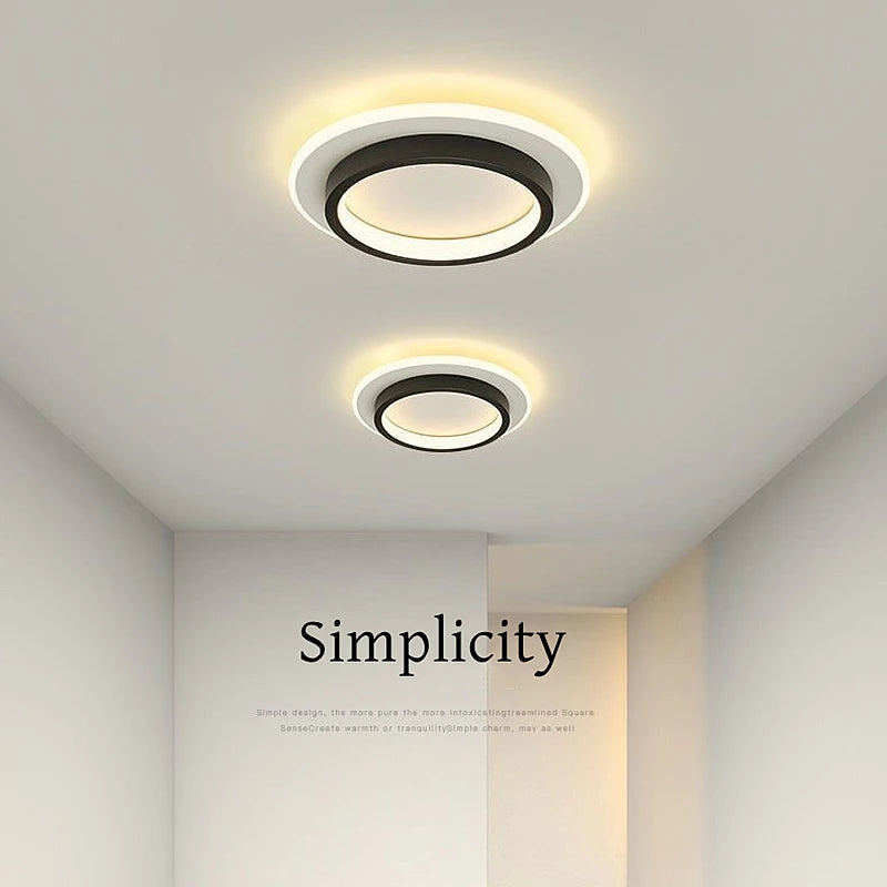 Modern LED Ceiling Light – Nordic Luxury Metal Ceiling Lamp for Living Room, Bedroom, and Aisle Decor